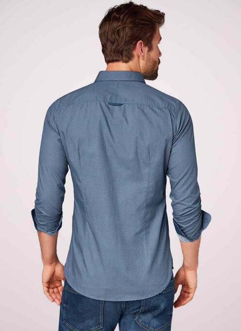 Chemise manches longues bleu TOM TAILOR homme