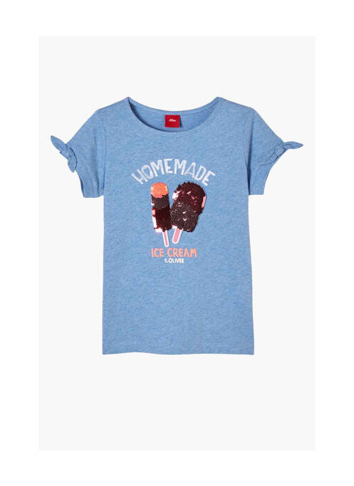 T-shirt bleu S.OLIVER pour fille
