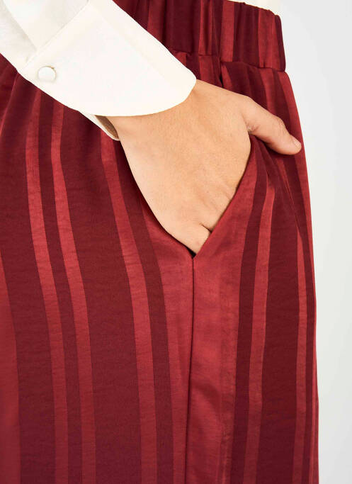 Pantalon flare rouge FRANSA pour femme