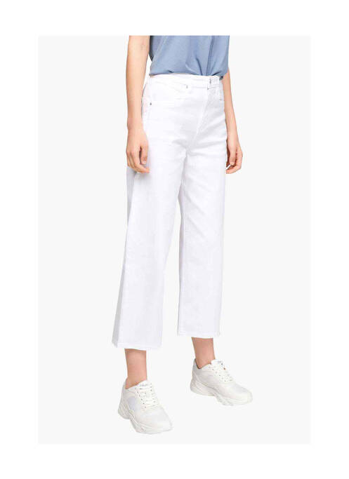 Jeans coupe large blanc S.OLIVER pour femme