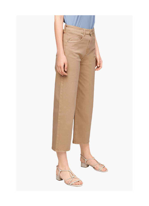 Jeans coupe large beige S.OLIVER pour femme
