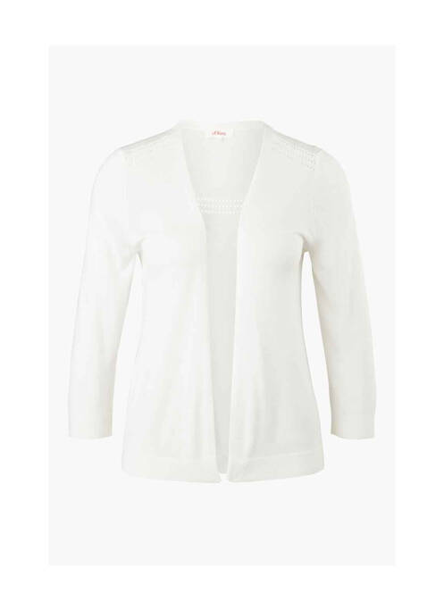 Gilet manches longues beige S.OLIVER pour femme