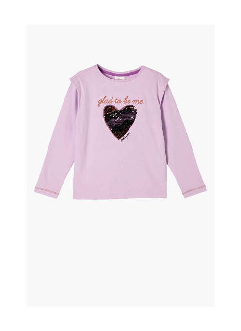 T-shirt rose S.OLIVER pour fille