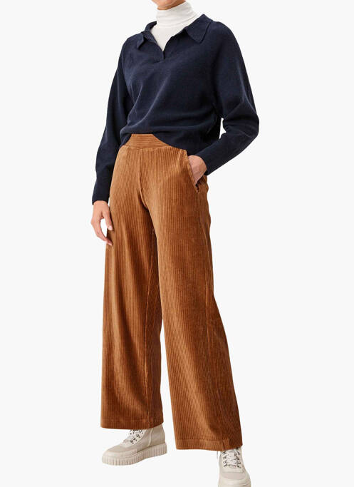 Pantalon droit marron S.OLIVER pour femme