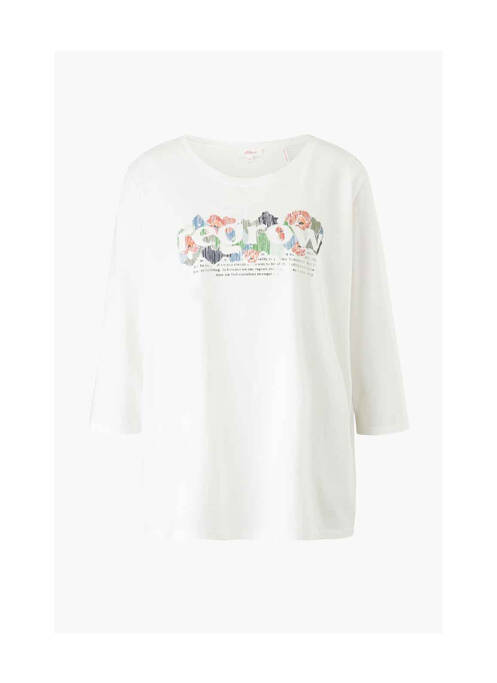 T-shirt beige S.OLIVER pour femme