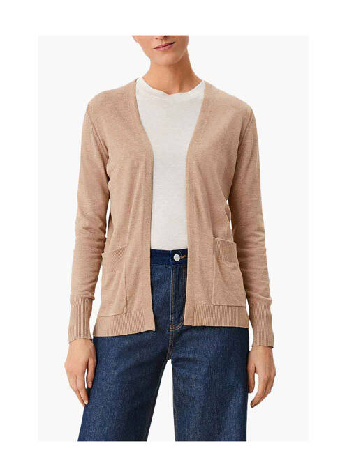 Gilet manches longues beige S.OLIVER pour femme