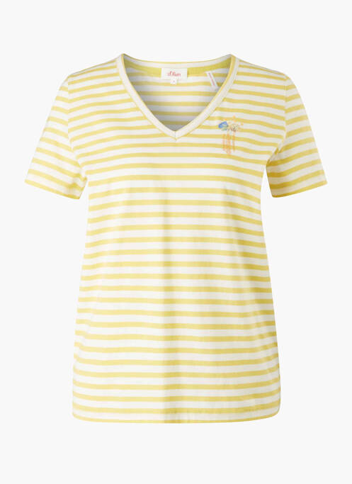 T-shirt jaune S.OLIVER pour femme