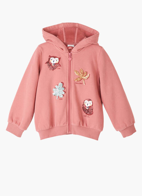 Gilet manches longues rose S.OLIVER pour fille