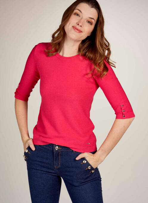 Pull rose MORGAN femme