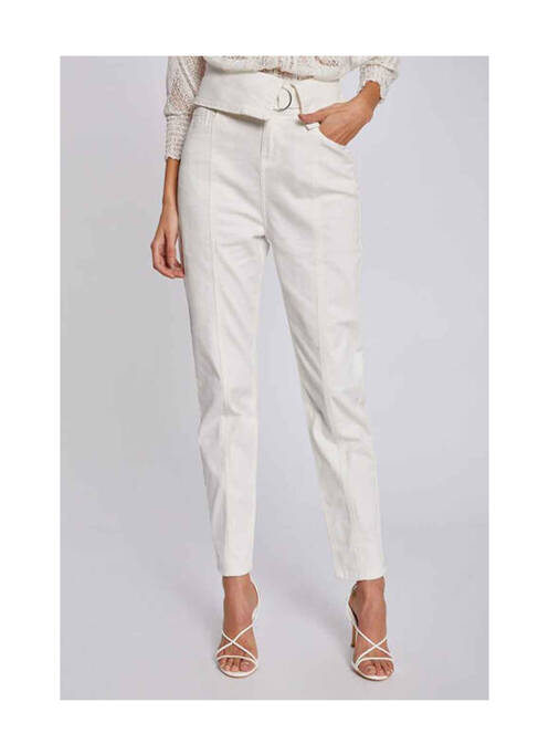 Pantalon slim beige MORGAN pour femme