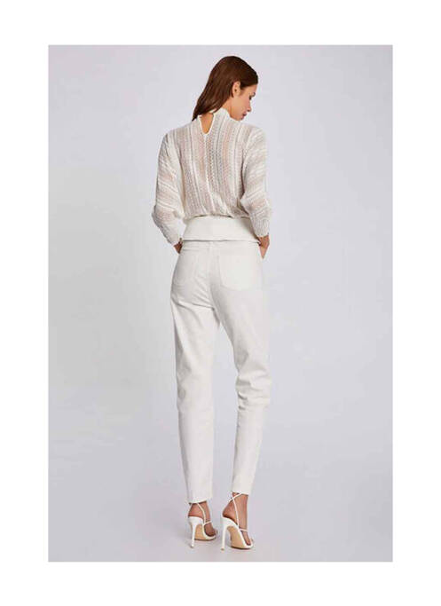 Pantalon slim beige MORGAN pour femme