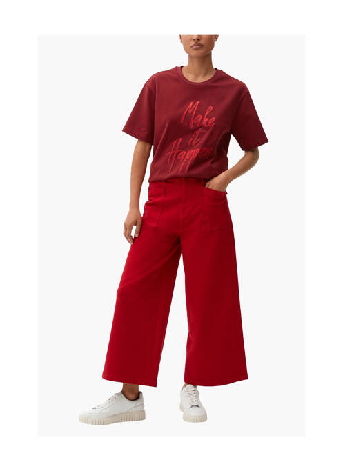 Pantalon chino rouge S.OLIVER pour femme