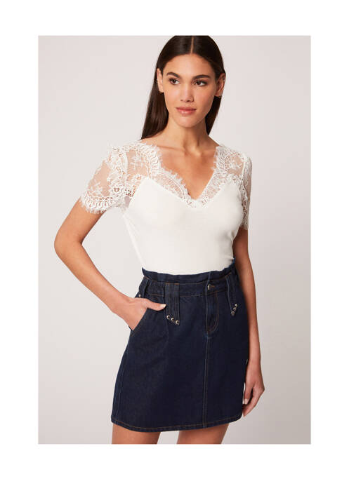 Top blanc MORGAN pour femme