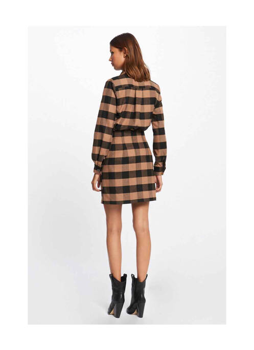 Jupe courte marron MORGAN pour femme