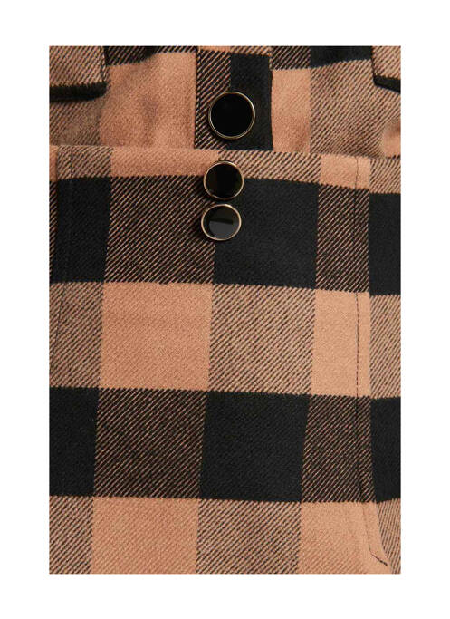 Jupe courte marron MORGAN pour femme