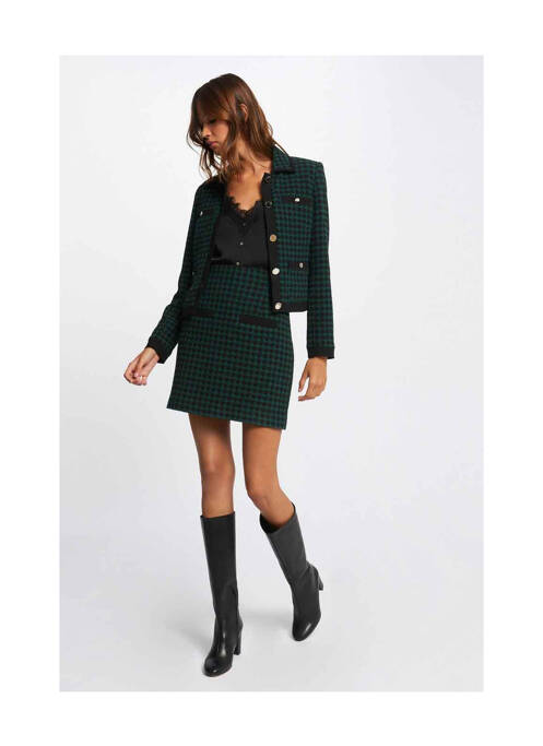 Jupe courte vert MORGAN pour femme
