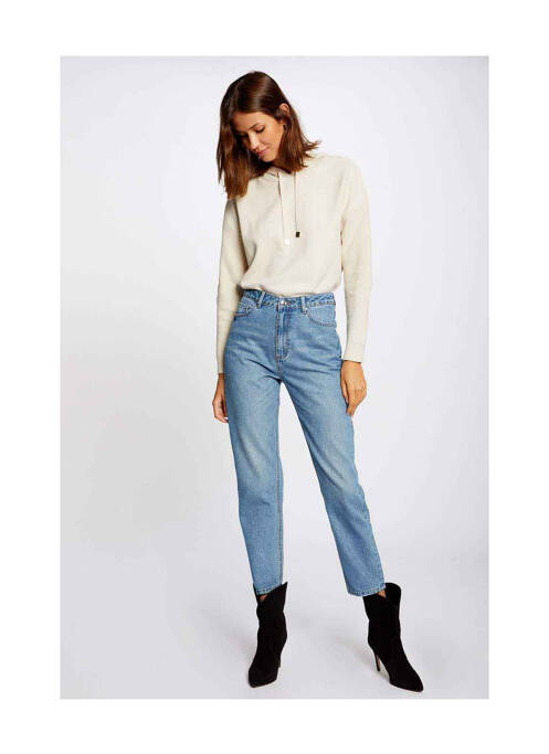 Sweat-shirt à capuche gris MORGAN pour femme