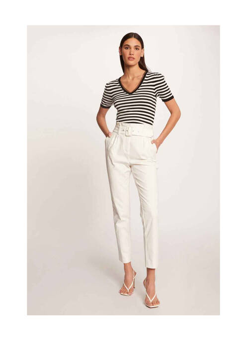 T-shirt noir MORGAN pour femme
