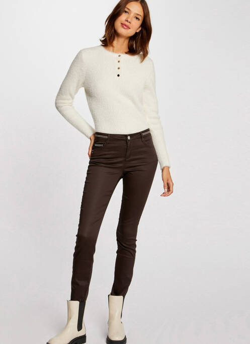 Pantalon slim vert MORGAN pour femme