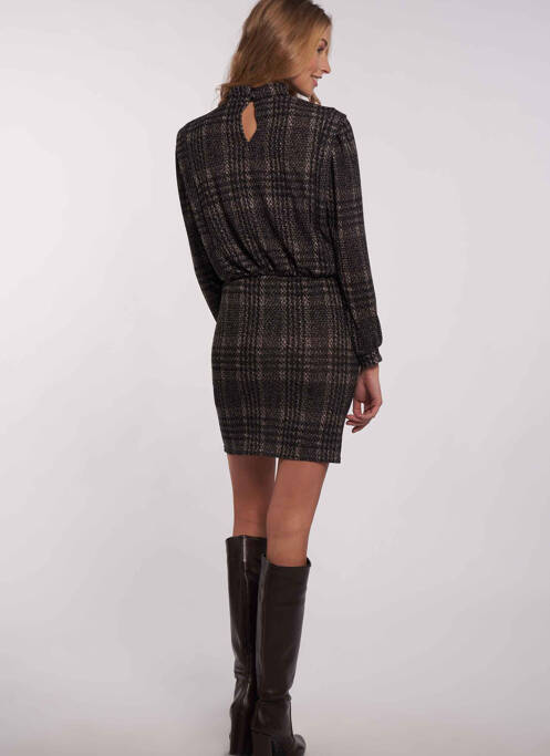 Robe courte gris MORGAN pour femme