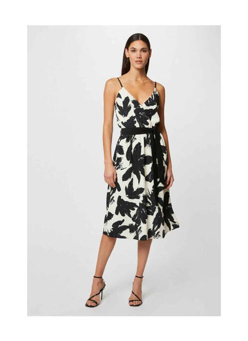 Robe mi-longue blanc MORGAN pour femme