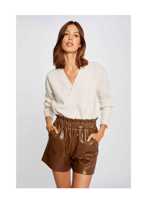 Short marron MORGAN pour femme