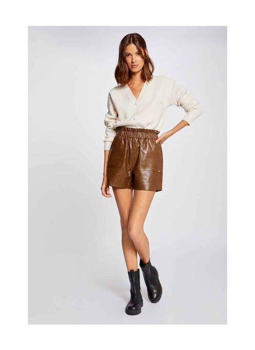 Short marron MORGAN pour femme