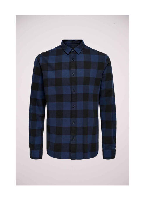 Chemise manches longues bleu ONLY&SONS pour homme