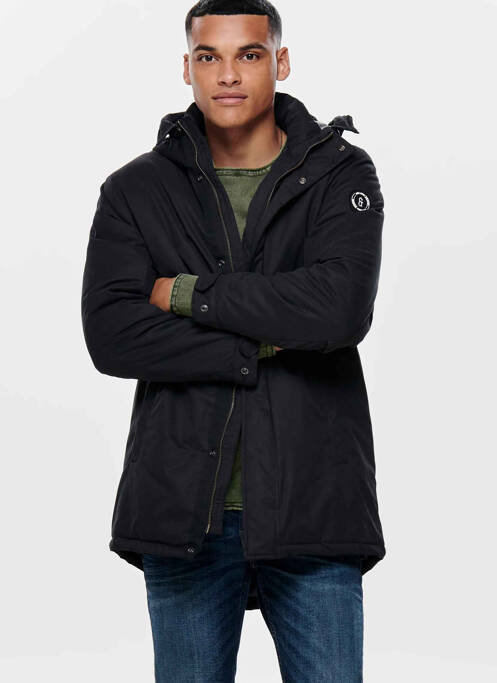 Veste casual noir ONLY&SONS pour homme