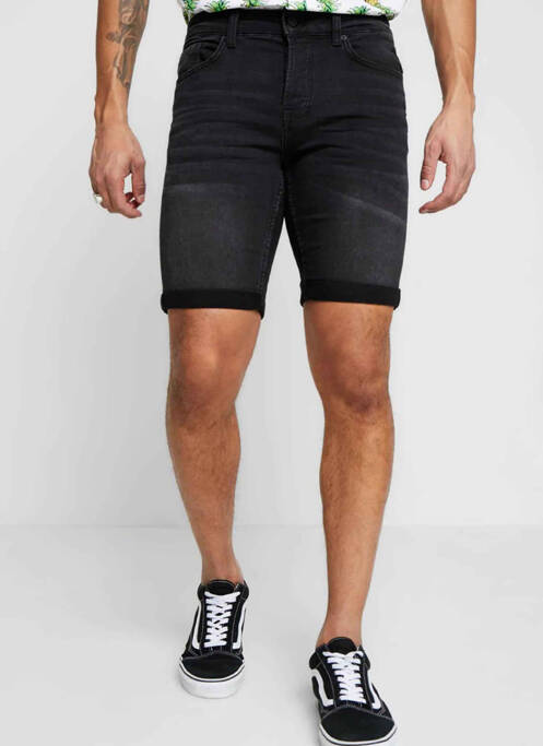 Short noir ONLY&SONS pour homme