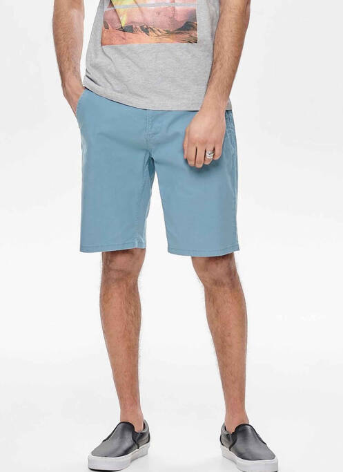 Short bleu ONLY&SONS pour homme