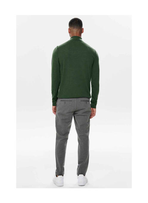 Pantalon chino gris ONLY&SONS pour homme