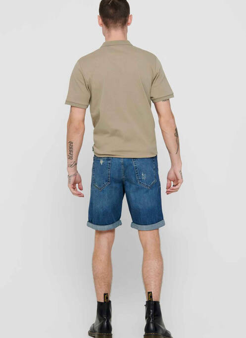 Short bleu ONLY&SONS homme