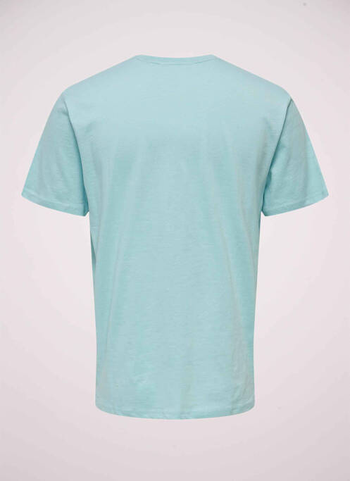 T-shirt bleu ONLY&SONS pour homme