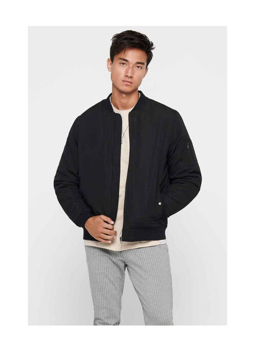 Veste casual noir ONLY&SONS pour homme