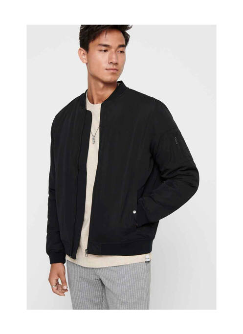Veste casual noir ONLY&SONS pour homme