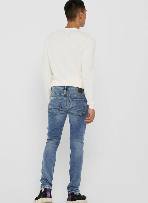 Jeans coupe slim bleu ONLY&SONS pour homme