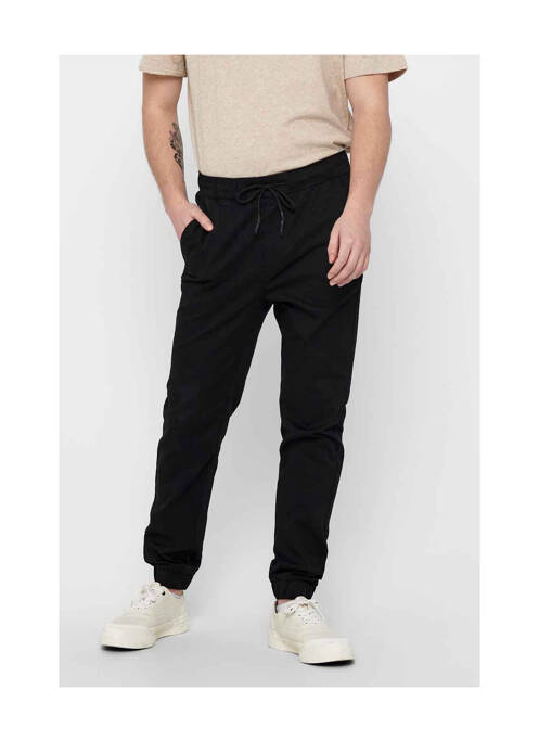 Pantalon chino noir ONLY&SONS pour homme