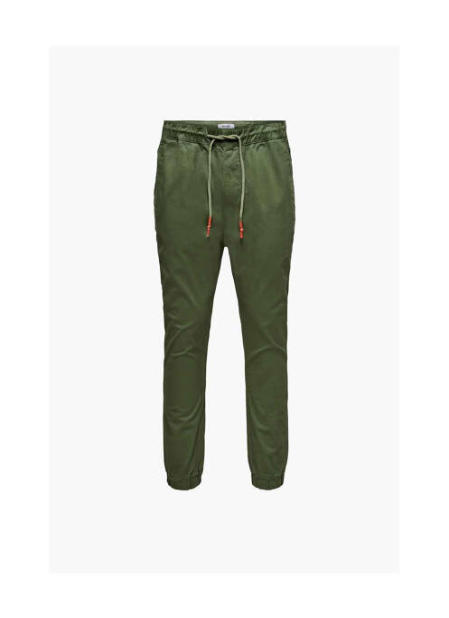 Pantalon chino vert ONLY&SONS pour homme