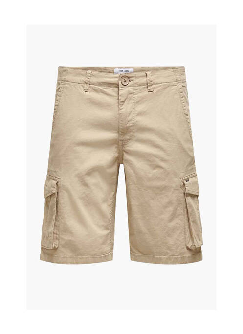 Short taupe ONLY&SONS pour homme