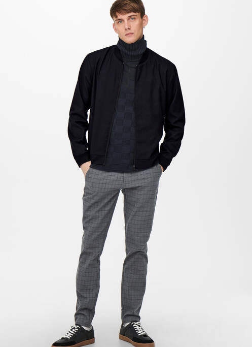 Veste casual bleu ONLY&SONS pour homme