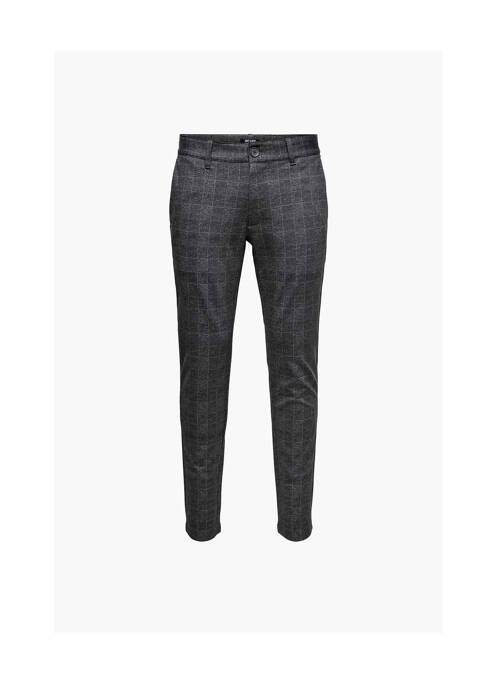 Pantalon chino noir ONLY&SONS pour homme