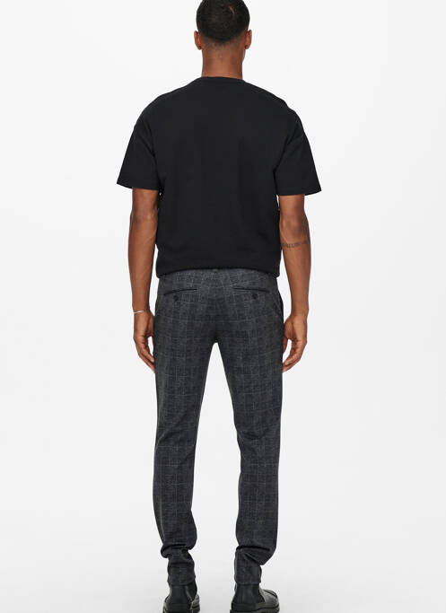Pantalon chino noir ONLY&SONS pour homme