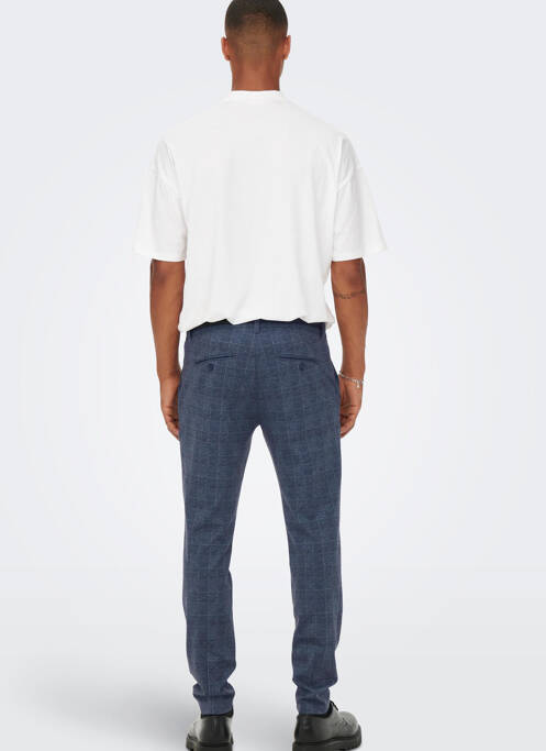 Pantalon chino bleu ONLY&SONS pour homme