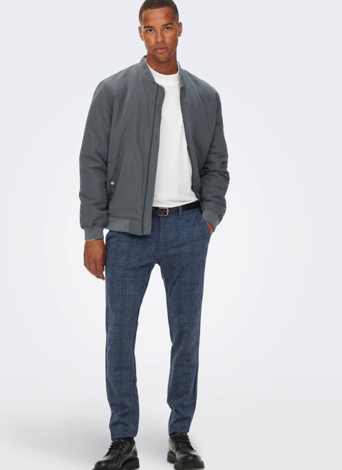 Pantalon chino bleu ONLY&SONS pour homme