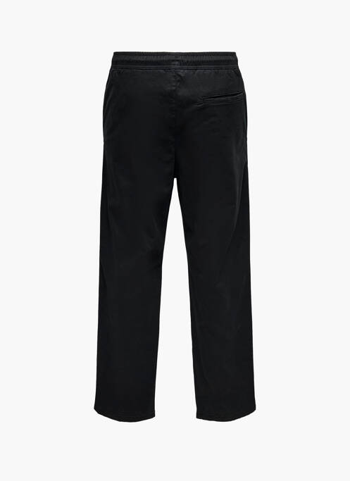 Pantalon chino noir ONLY&SONS pour homme