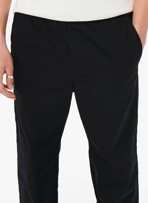 Pantalon chino noir ONLY&SONS pour homme