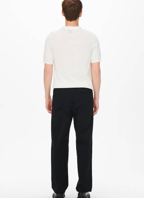 Pantalon chino noir ONLY&SONS pour homme