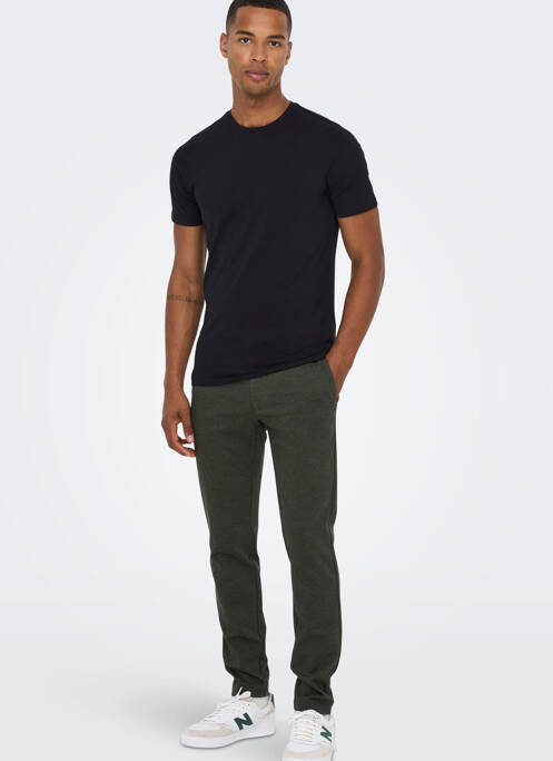Pantalon chino vert ONLY&SONS pour homme