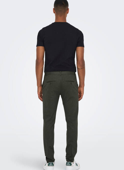 Pantalon chino vert ONLY&SONS pour homme